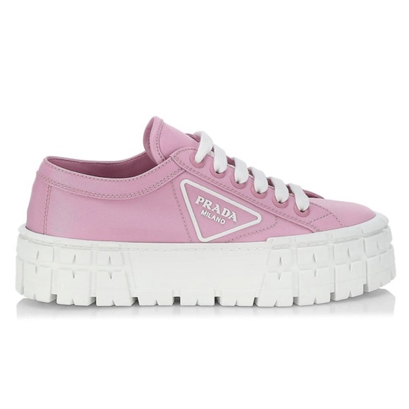 Prada Women's Pink and White Chunky Sneakers - Picture 1 of 1